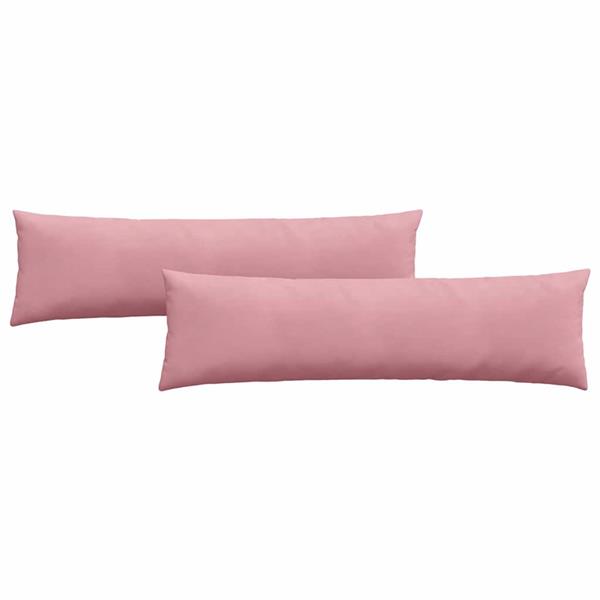 Grote foto vidaxl sofa kussens 2 pcs roze 145 x 40 cm katoen stof huis en inrichting woningdecoratie