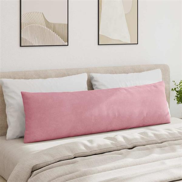 Grote foto vidaxl sofa kussens 2 pcs roze 145 x 40 cm katoen stof huis en inrichting woningdecoratie