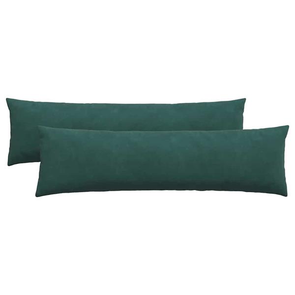 Grote foto vidaxl sofa kussens 2 pcs donkergroen 145 x 40 cm katoen stof huis en inrichting woningdecoratie