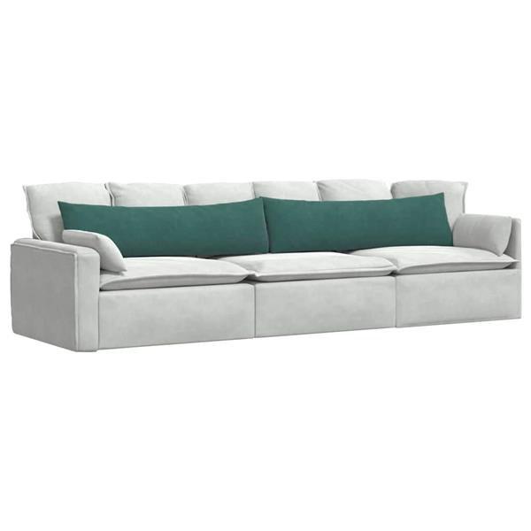 Grote foto vidaxl sofa kussens 2 pcs donkergroen 145 x 40 cm katoen stof huis en inrichting woningdecoratie