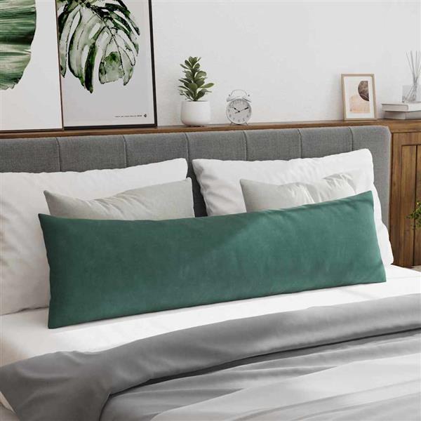 Grote foto vidaxl sofa kussens 2 pcs donkergroen 145 x 40 cm katoen stof huis en inrichting woningdecoratie