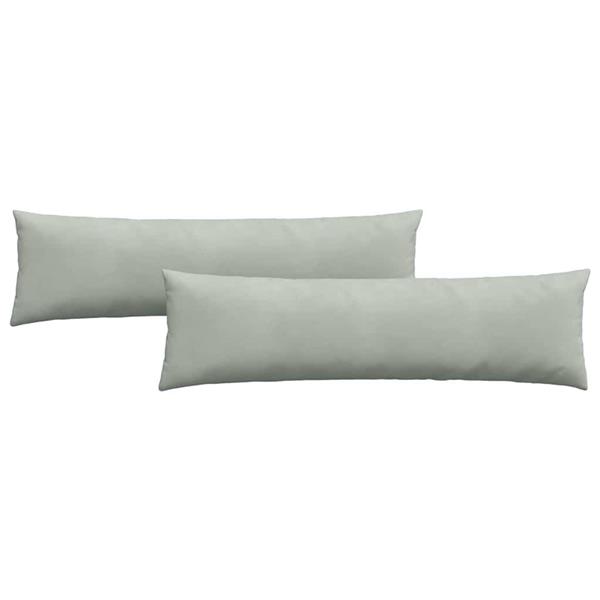 Grote foto vidaxl sofa kussens 2 pcs lichtgrijs 145 x 40 cm katoen stof huis en inrichting woningdecoratie