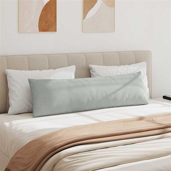 Grote foto vidaxl sofa kussens 2 pcs lichtgrijs 145 x 40 cm katoen stof huis en inrichting woningdecoratie