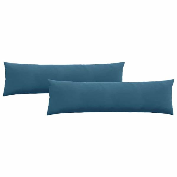 Grote foto vidaxl sofa kussens 2 pcs blauw 145 x 40 cm katoen stof huis en inrichting woningdecoratie