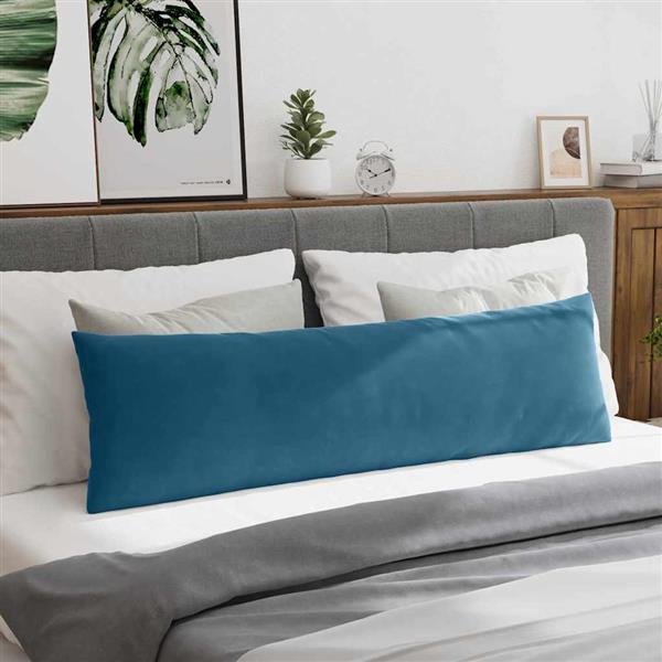 Grote foto vidaxl sofa kussens 2 pcs blauw 145 x 40 cm katoen stof huis en inrichting woningdecoratie