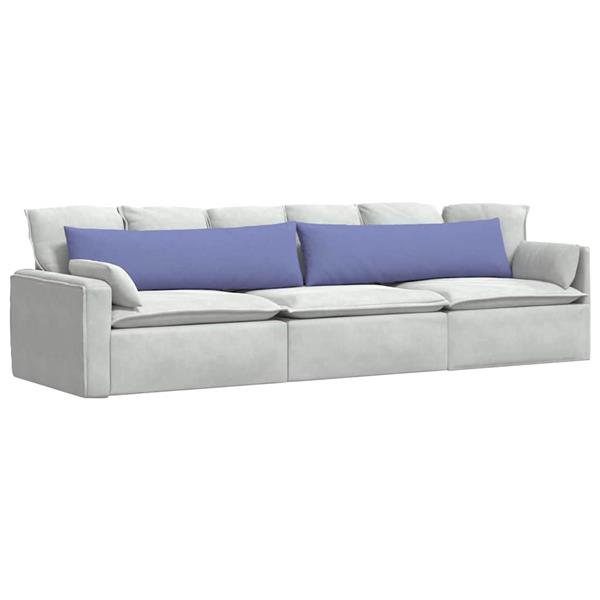Grote foto vidaxl sofa kussens 2 pcs blauw 145 x 40 cm stof huis en inrichting woningdecoratie