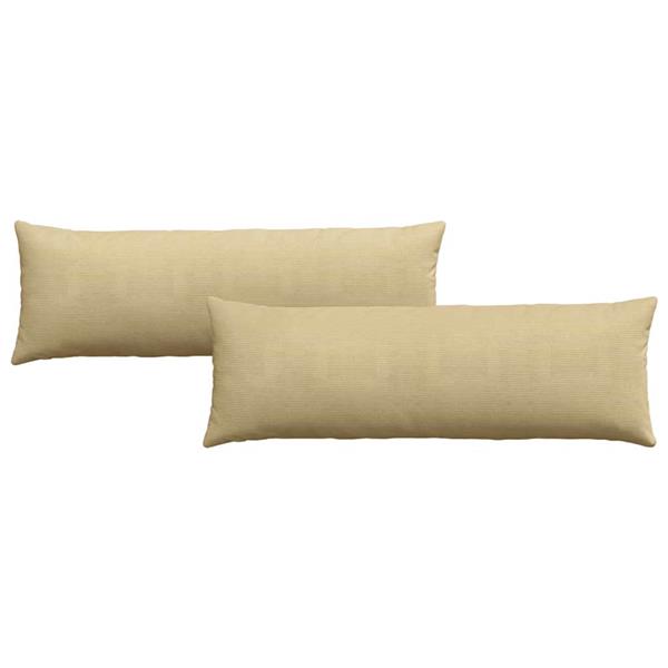 Grote foto vidaxl sofa kussens 2 pcs grijs groen 120 x 40 cm katoen stof huis en inrichting woningdecoratie