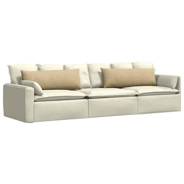 Grote foto vidaxl sofa kussens 2 pcs grijs groen 120 x 40 cm katoen stof huis en inrichting woningdecoratie