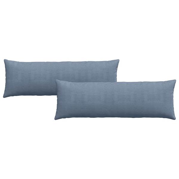 Grote foto vidaxl sofa kussens 2 pcs blauw 120 x 40 cm katoen stof huis en inrichting woningdecoratie