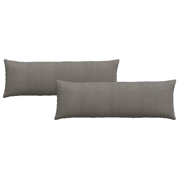 Grote foto vidaxl sofa kussens 2 pcs lichtgrijs 120 x 40 cm katoen stof huis en inrichting woningdecoratie