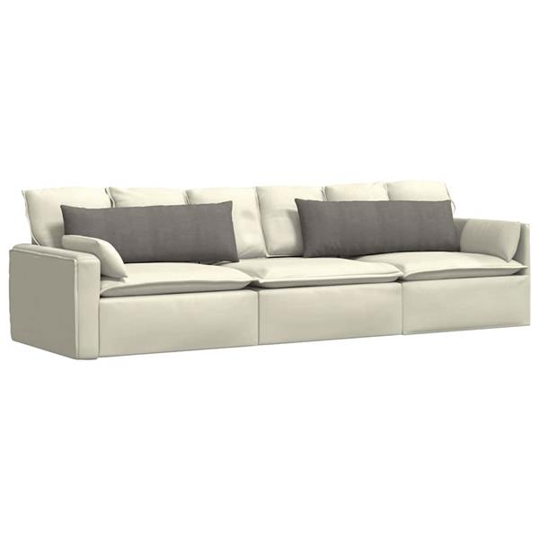 Grote foto vidaxl sofa kussens 2 pcs lichtgrijs 120 x 40 cm katoen stof huis en inrichting woningdecoratie