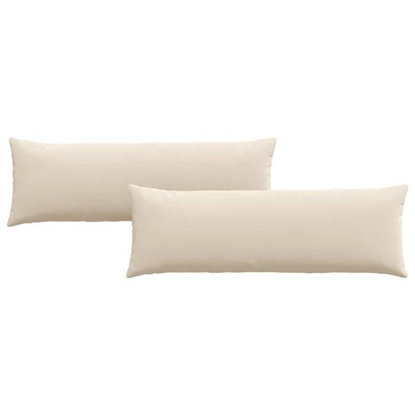 Grote foto vidaxl sofa kussens 2 pcs beige 120 x 40 cm stof huis en inrichting woningdecoratie