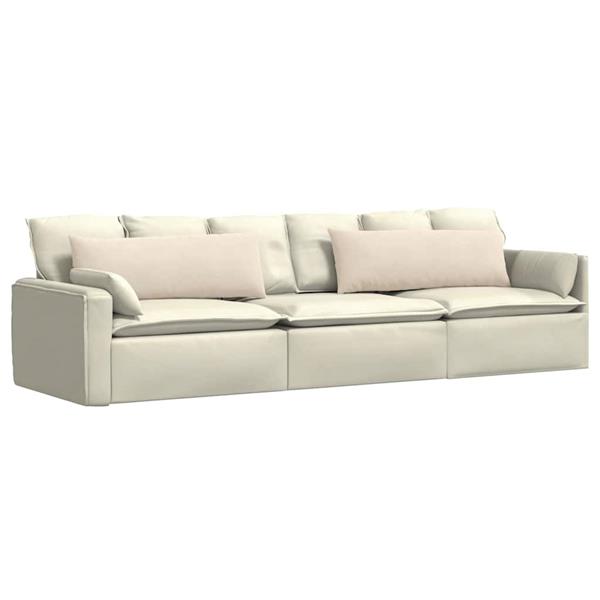 Grote foto vidaxl sofa kussens 2 pcs beige 120 x 40 cm stof huis en inrichting woningdecoratie