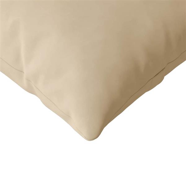 Grote foto vidaxl sofa kussens 2 pcs cr me 120 x 40 cm stof huis en inrichting woningdecoratie