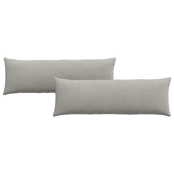 Grote foto vidaxl sofa kussens 2 pcs lichtgrijs 120 x 40 cm stof huis en inrichting woningdecoratie