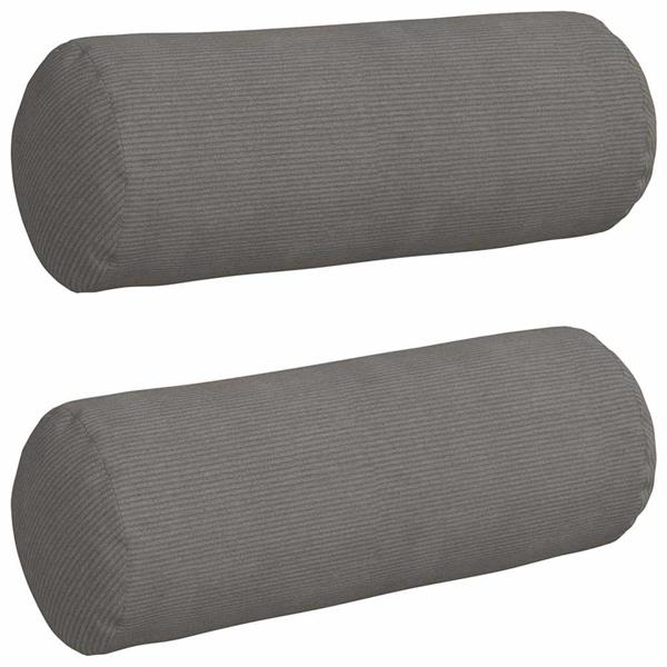 Grote foto vidaxl bolster kussens 2 pcs lichtgrijs 25 x 70 cm katoen stof huis en inrichting woningdecoratie