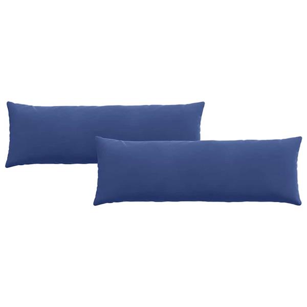 Grote foto vidaxl sofa kussens 2 pcs politieblauw 120 x 40 cm katoen stof huis en inrichting woningdecoratie