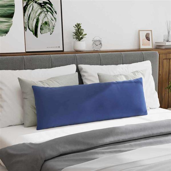 Grote foto vidaxl sofa kussens 2 pcs politieblauw 120 x 40 cm katoen stof huis en inrichting woningdecoratie
