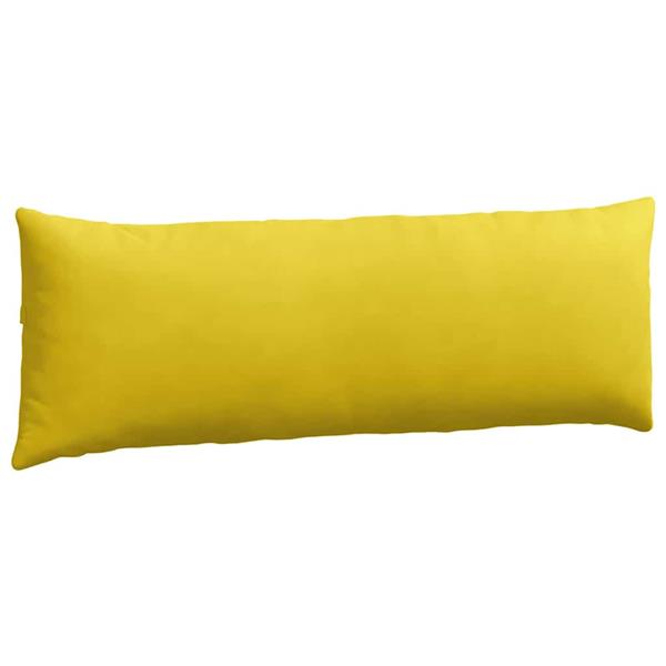 Grote foto vidaxl sofa kussens 2 pcs geel 120 x 40 cm katoen stof huis en inrichting woningdecoratie