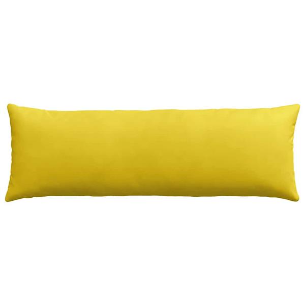 Grote foto vidaxl sofa kussens 2 pcs geel 120 x 40 cm katoen stof huis en inrichting woningdecoratie