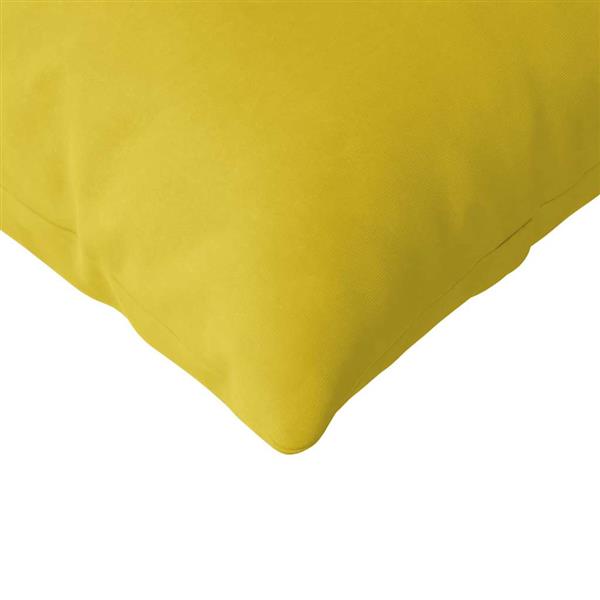 Grote foto vidaxl sofa kussens 2 pcs geel 120 x 40 cm katoen stof huis en inrichting woningdecoratie