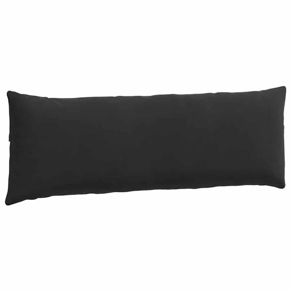 Grote foto vidaxl sofa kussens 2 pcs zwart 120 x 40 cm katoen stof huis en inrichting woningdecoratie