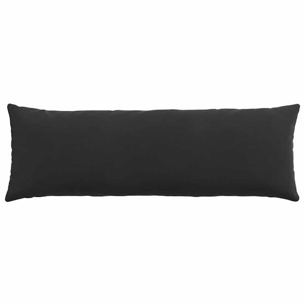 Grote foto vidaxl sofa kussens 2 pcs zwart 120 x 40 cm katoen stof huis en inrichting woningdecoratie