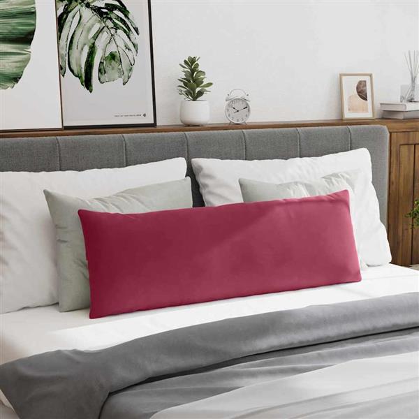 Grote foto vidaxl sofa kussens 2 pcs wijnrood 120 x 40 cm katoen stof huis en inrichting woningdecoratie