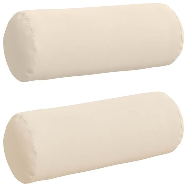Grote foto vidaxl bolster kussens 2 pcs beige 25 x 70 cm microvezel stof huis en inrichting woningdecoratie