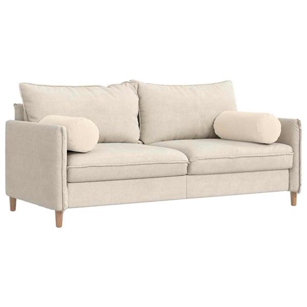 Grote foto vidaxl bolster kussens 2 pcs beige 25 x 70 cm microvezel stof huis en inrichting woningdecoratie