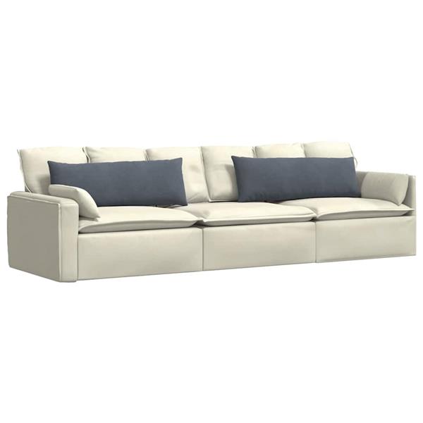 Grote foto vidaxl sofa kussens 2 pcs donkergrijs 120 x 40 cm katoen stof huis en inrichting woningdecoratie