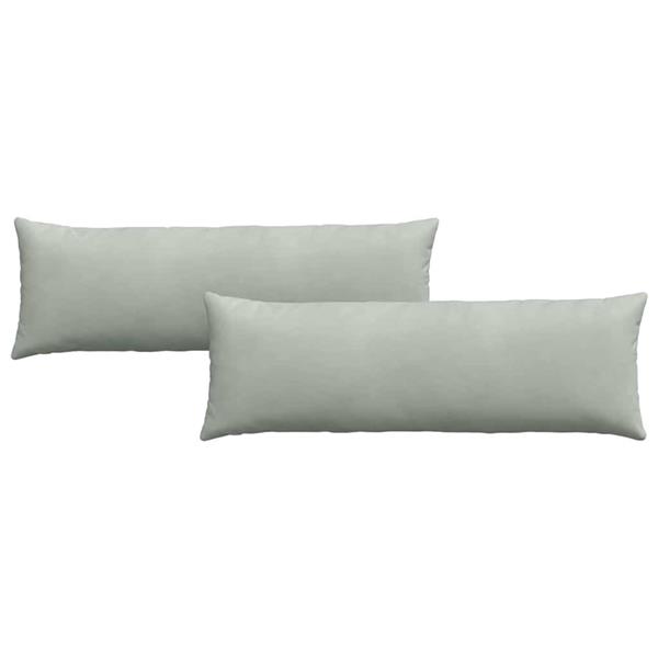 Grote foto vidaxl sofa kussens 2 pcs lichtgrijs 120 x 40 cm katoen stof huis en inrichting woningdecoratie