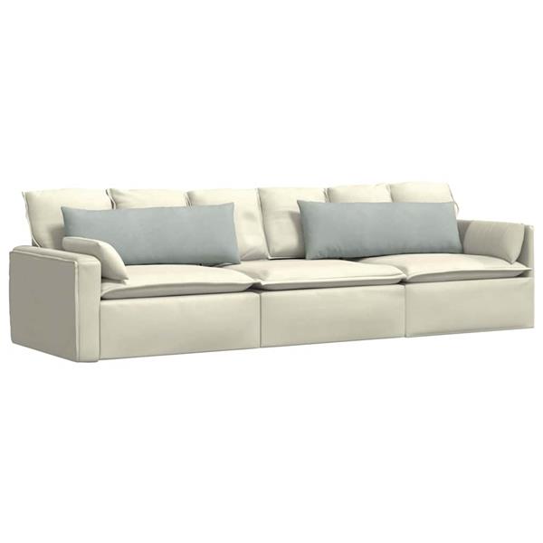 Grote foto vidaxl sofa kussens 2 pcs lichtgrijs 120 x 40 cm katoen stof huis en inrichting woningdecoratie