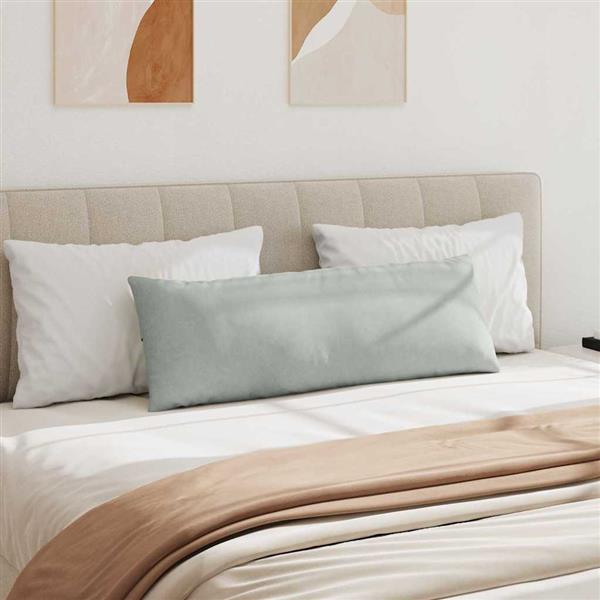 Grote foto vidaxl sofa kussens 2 pcs lichtgrijs 120 x 40 cm katoen stof huis en inrichting woningdecoratie