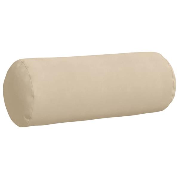 Grote foto vidaxl bolster kussens 2 pcs cr me 25 x 70 cm microvezel stof huis en inrichting woningdecoratie