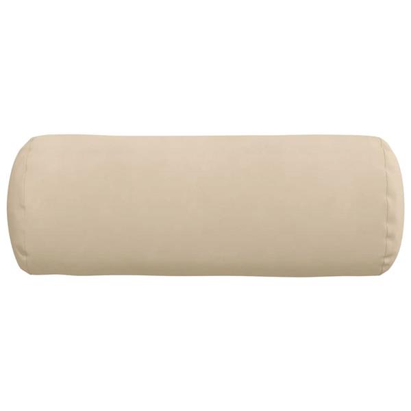 Grote foto vidaxl bolster kussens 2 pcs cr me 25 x 70 cm microvezel stof huis en inrichting woningdecoratie