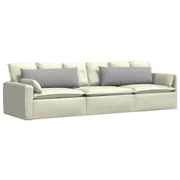 Grote foto vidaxl sofa kussens 2 pcs grijs 120 x 40 cm stof huis en inrichting woningdecoratie
