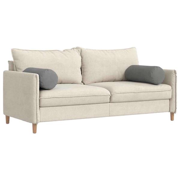 Grote foto vidaxl bolster kussens 2 pcs donkergrijs 25 x 70 cm microvezel stof huis en inrichting woningdecoratie