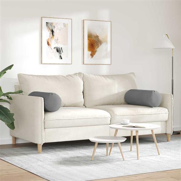 Grote foto vidaxl bolster kussens 2 pcs donkergrijs 25 x 70 cm microvezel stof huis en inrichting woningdecoratie
