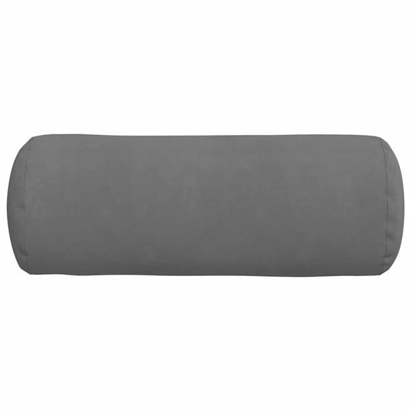 Grote foto vidaxl bolster kussens 2 pcs donkergrijs 25 x 70 cm microvezel stof huis en inrichting woningdecoratie