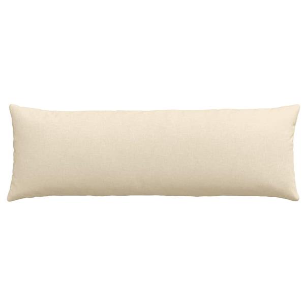 Grote foto vidaxl sofa kussens 2 pcs cr me 120 x 40 cm stof huis en inrichting woningdecoratie