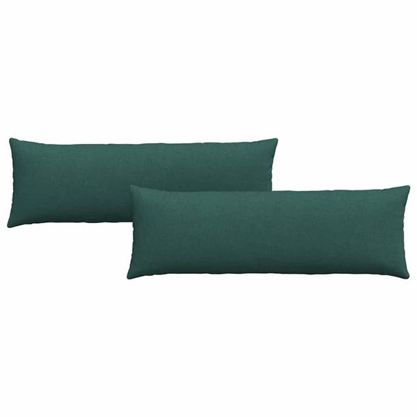 Grote foto vidaxl sofa kussens 2 pcs donkergroen 120 x 40 cm stof huis en inrichting woningdecoratie