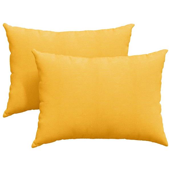 Grote foto vidaxl sofa kussens 2 pcs lichtgeel 70 x 50 cm katoen stof huis en inrichting woningdecoratie