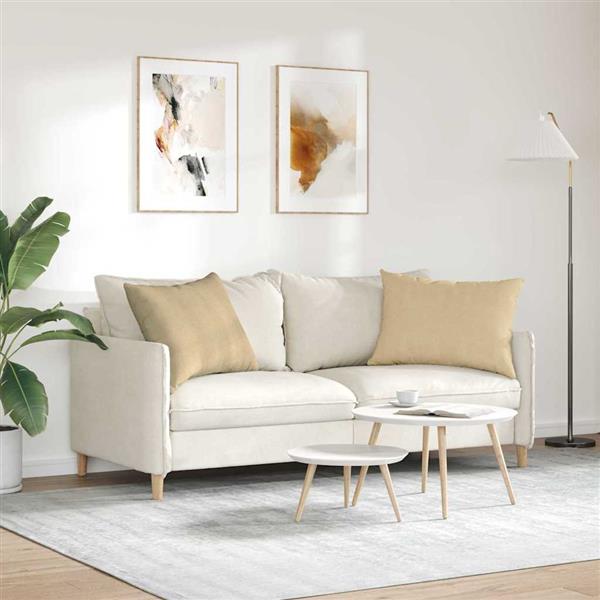Grote foto vidaxl sofa kussens 2 pcs grijs groen 70 x 50 cm katoen stof huis en inrichting woningdecoratie