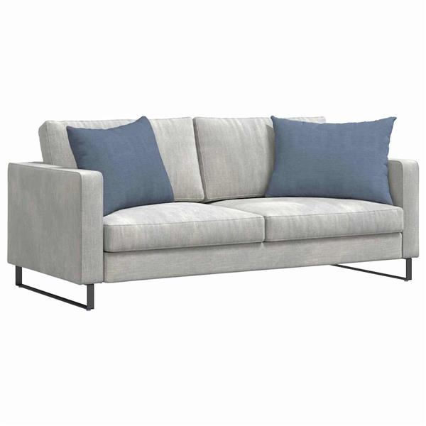 Grote foto vidaxl sofa kussens 2 pcs blauw 70 x 50 cm katoen stof huis en inrichting woningdecoratie