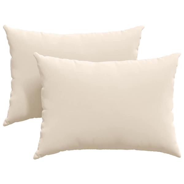 Grote foto vidaxl sofa kussens 2 pcs beige 70 x 50 cm stof huis en inrichting woningdecoratie