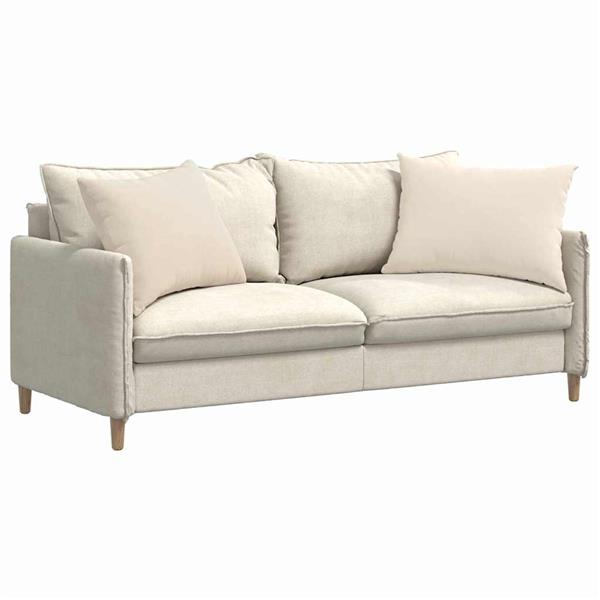 Grote foto vidaxl sofa kussens 2 pcs beige 70 x 50 cm stof huis en inrichting woningdecoratie