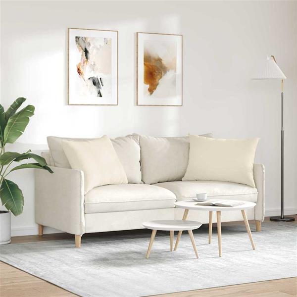 Grote foto vidaxl sofa kussens 2 pcs beige 70 x 50 cm stof huis en inrichting woningdecoratie
