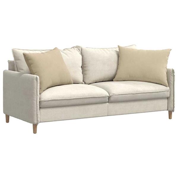 Grote foto vidaxl sofa kussens 2 pcs cr me 70 x 50 cm stof huis en inrichting woningdecoratie