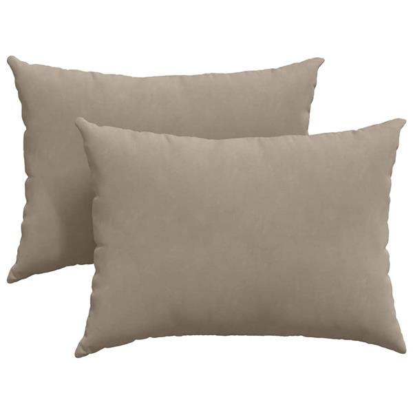 Grote foto vidaxl sofa kussens 2 pcs taupe 70 x 50 cm stof huis en inrichting woningdecoratie